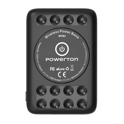 Powerton, Power Banka s bezdrátovým nabíjením, Li-Pol, 5V, 5000mAh