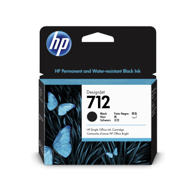 Originální inkoust HP 3ED71A (712), černý, 80 ml