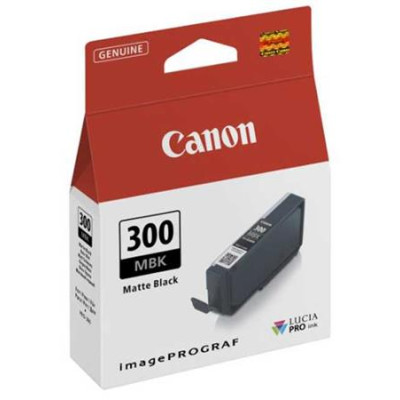 Originální inkoust Canon PFI-300MBk (4192C001), matně černý, 14,4 ml