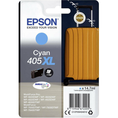 Originální inkoust Epson T05H2 (C13T05H24010, 405XL), azurový, 14,7 ml, XL