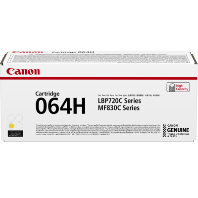 Originální toner Canon 064HY (4932C001), žlutý, 10400 stran, XL