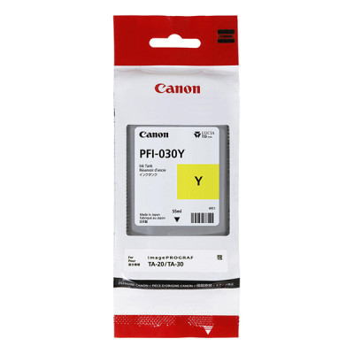 Originální inkoust Canon PFI-030Y (3492C001), žlutý, 55 ml