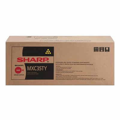 Originální toner Sharp MX-C35TY, žlutý, 6000 stran