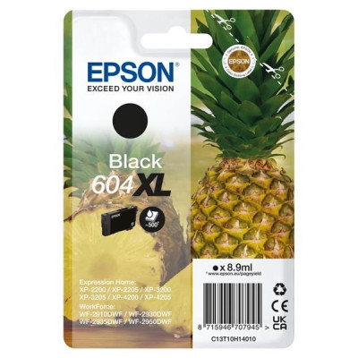 Originální inkoust Epson T10H1 (C13T10H14010, 604XL), černý, 500 stran (8,9 ml), XL