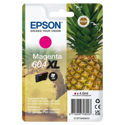 Originální inkoust Epson T10H3 (C13T10H34010, 604XL), purpurový, 350 stran (4 ml), XL