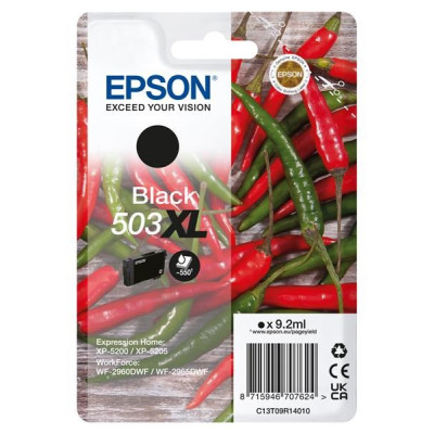 Originální inkoust Epson T09R1 (C13T09R14010, 503XL), černý, 550 stran (9,2 ml), XL