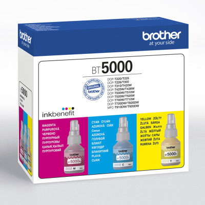 Originální inkoust Brother BT-5000CLVAL (BT5000CLVAL), CMY, 5000 stran