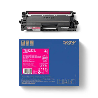 Originální toner Brother TN-821XLM, purpurový, 9000 stran, XL