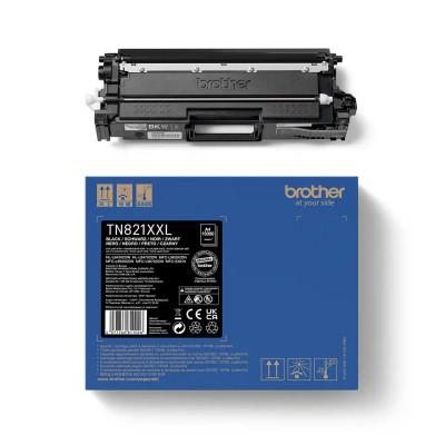 Originální toner Brother TN-821XXLBK, černý, 15000 stran, XXL