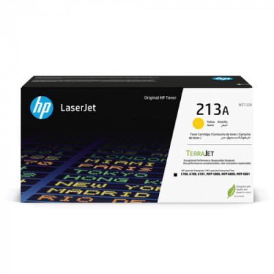 Originální toner HP W2132A (213A), žlutý, 3000 stran