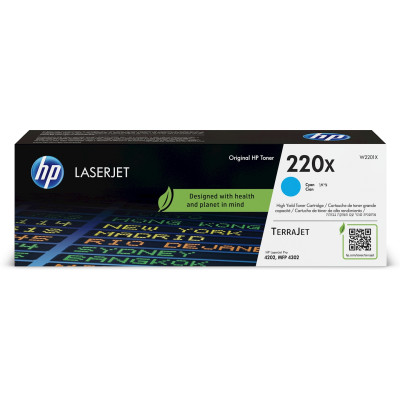 Originální toner HP W2201X (220X), azurový, 5500 stran