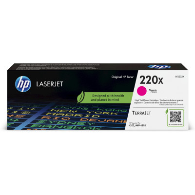 Originální toner HP W2203X (220X), purpurový, 5500 stran