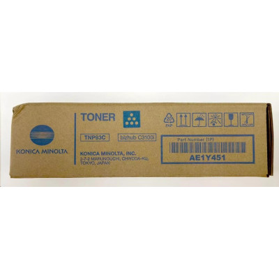 Originální toner Konica Minolta TNP-93C (AE1Y451), azurový, 4000 stran