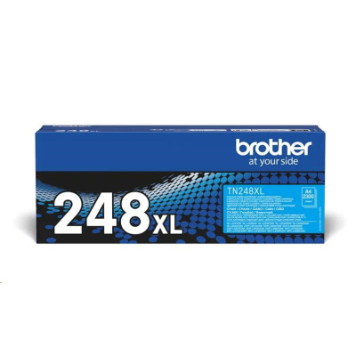 Originální toner Brother TN-248XLC, azurový, 2300 stran, XL