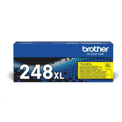 Originální toner Brother TN-248XLY, žlutý, 2300 stran, XL