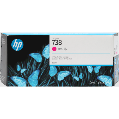 Originální inkoust HP 676M7A (738), purpurový, 300 ml