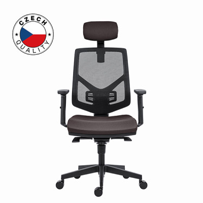 Powerton Kancelářské ergonomické křeslo Tina, Šedé