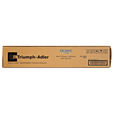 Originální toner Triumph Adler CK-5511C (1T02R5CTA0), azurový, 12000 stran