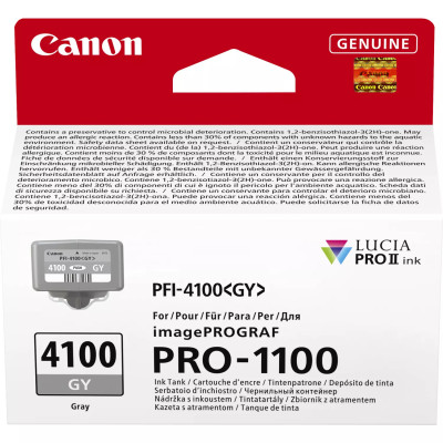 Originální inkoust Canon PFI-4100GY (6783C001), šedý, 80 ml