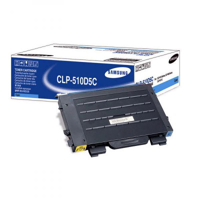 Originální toner Samsung CLP-510D5C, azurový, 5000 stran