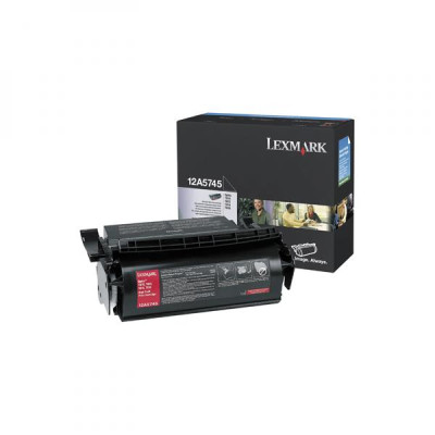 Originální toner Lexmark 12A5745, černý, 25000 stran