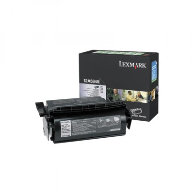 Originální toner Lexmark 12A5849, černý, 25000 stran