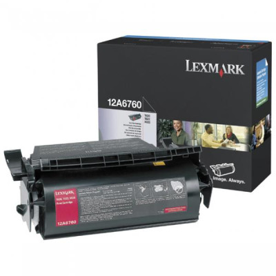 Originální toner Lexmark 12A6760, černý, 10000 stran