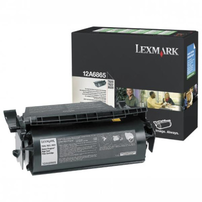 Originální toner Lexmark 12A6865, černý, 30000 stran