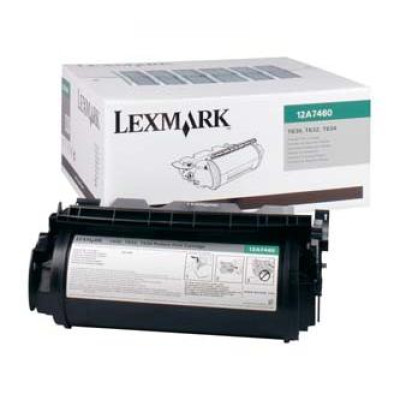 Originální toner Lexmark 12A7460, černý, 5000 stran