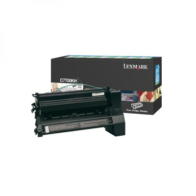 Originální toner Lexmark C7700KH, černý, 10000 stran