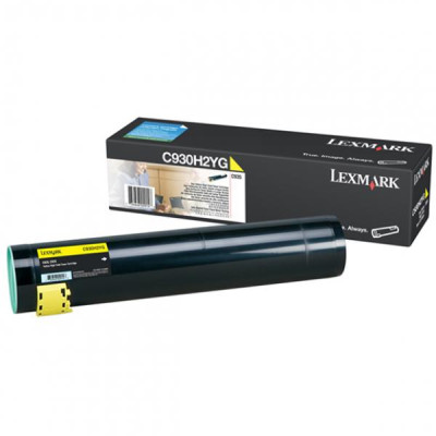 Originální toner Lexmark C930H2YG, žlutý, 24000 stran