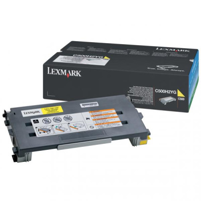 Originální toner Lexmark C500H2YG, žlutý, 3000 stran