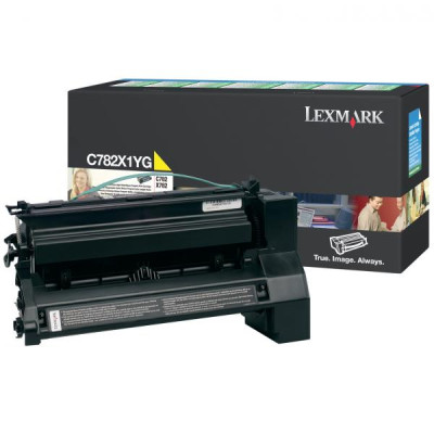 Originální toner Lexmark C782X1YG, žlutý, 15000 stran