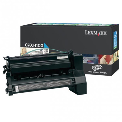 Originální toner Lexmark C780H1CG, azurový, 10000 stran