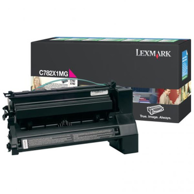 Originální toner Lexmark C782X1MG, purpurový, 15000 stran