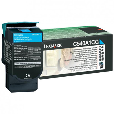 Originální toner Lexmark C540A1CG, azurový, 1000 stran