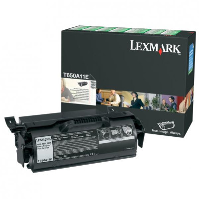 Originální toner Lexmark T650A11E, černý, 7000 stran