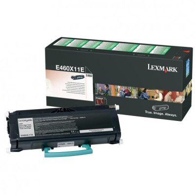 Originální toner Lexmark E460X11E, černý, 15000 stran