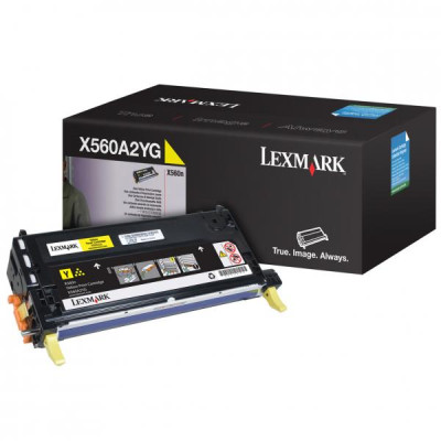 Originální toner Lexmark X560A2YG, žlutý, 4000 stran