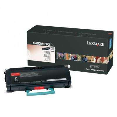 Originální toner Lexmark X463A21G, černý, 3500 stran