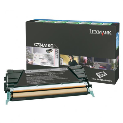 Originální toner Lexmark C734A1KG, černý, 8000 stran