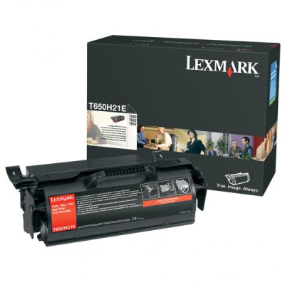 Originální toner Lexmark T650H21E, černý, 25000 stran