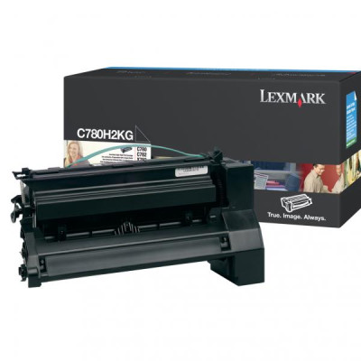 Originální toner Lexmark C780H2KG, černý, 10000 stran