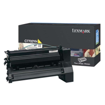 Originální toner Lexmark C7702YH, žlutý, 10000 stran