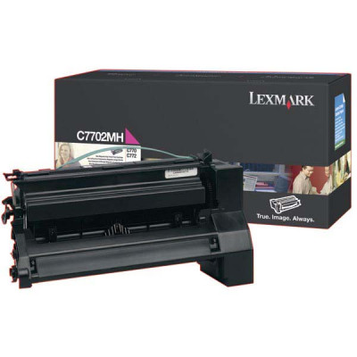 Originální toner Lexmark C7702MH, purpurový, 10000 stran