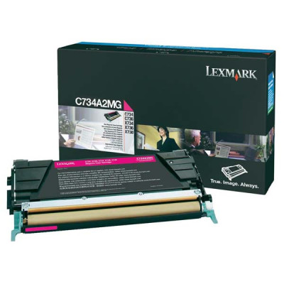 Originální toner Lexmark C734A2MG, purpurový, 6000 stran