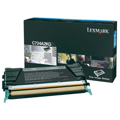 Originální toner Lexmark C734A2KG, černý, 8000 stran