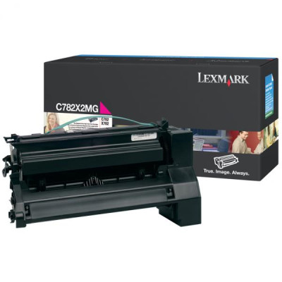 Originální toner Lexmark C782X2MG, purpurový, 15000 stran