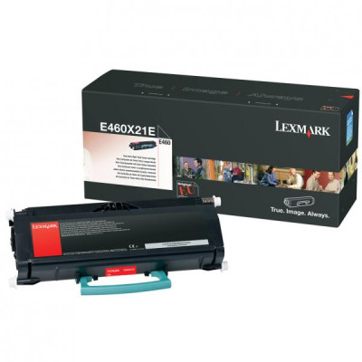 Originální toner Lexmark E460X21E, černý, 15000 stran