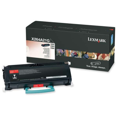 Originální toner Lexmark X264A21G, černý, 3500 stran